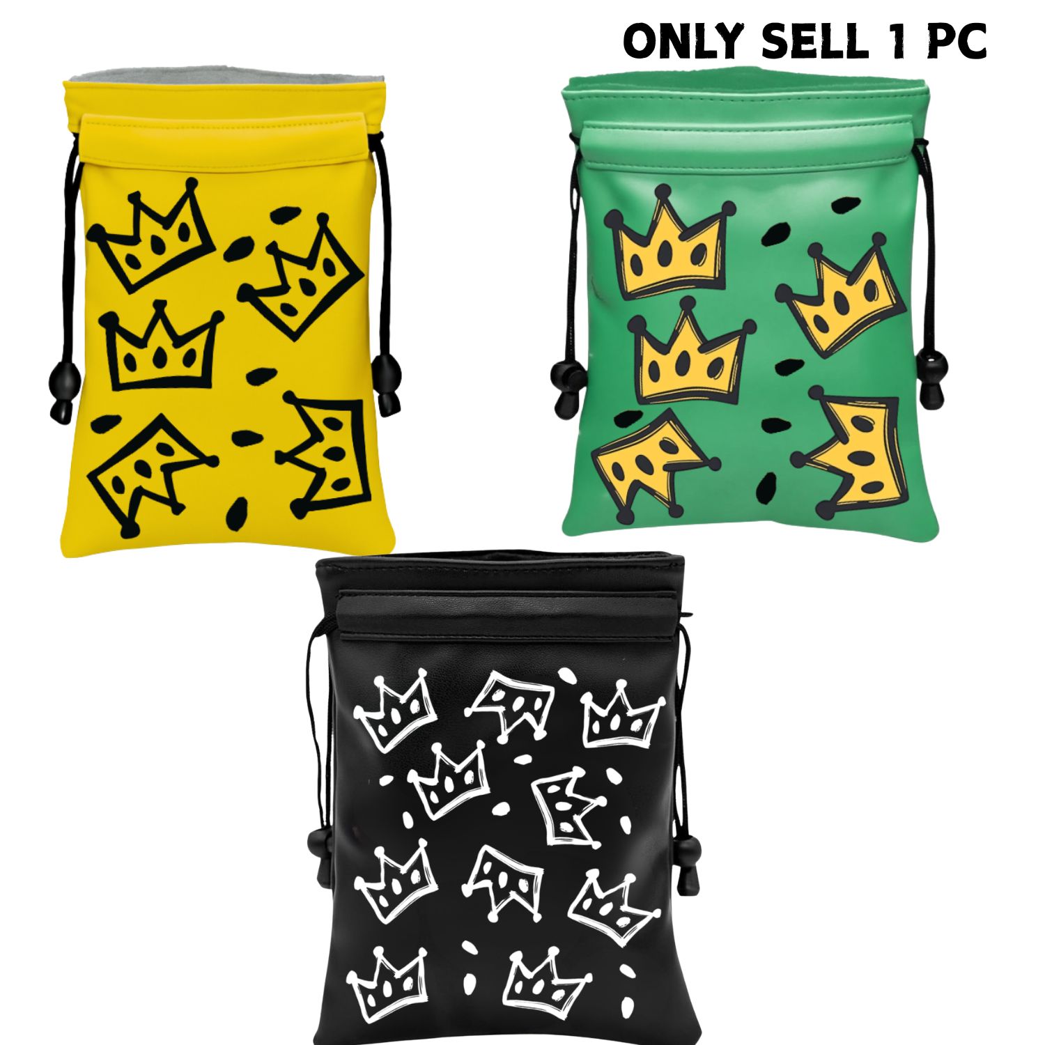 Golf Towel Waffle - Crown Golf valuable item bag, Funny