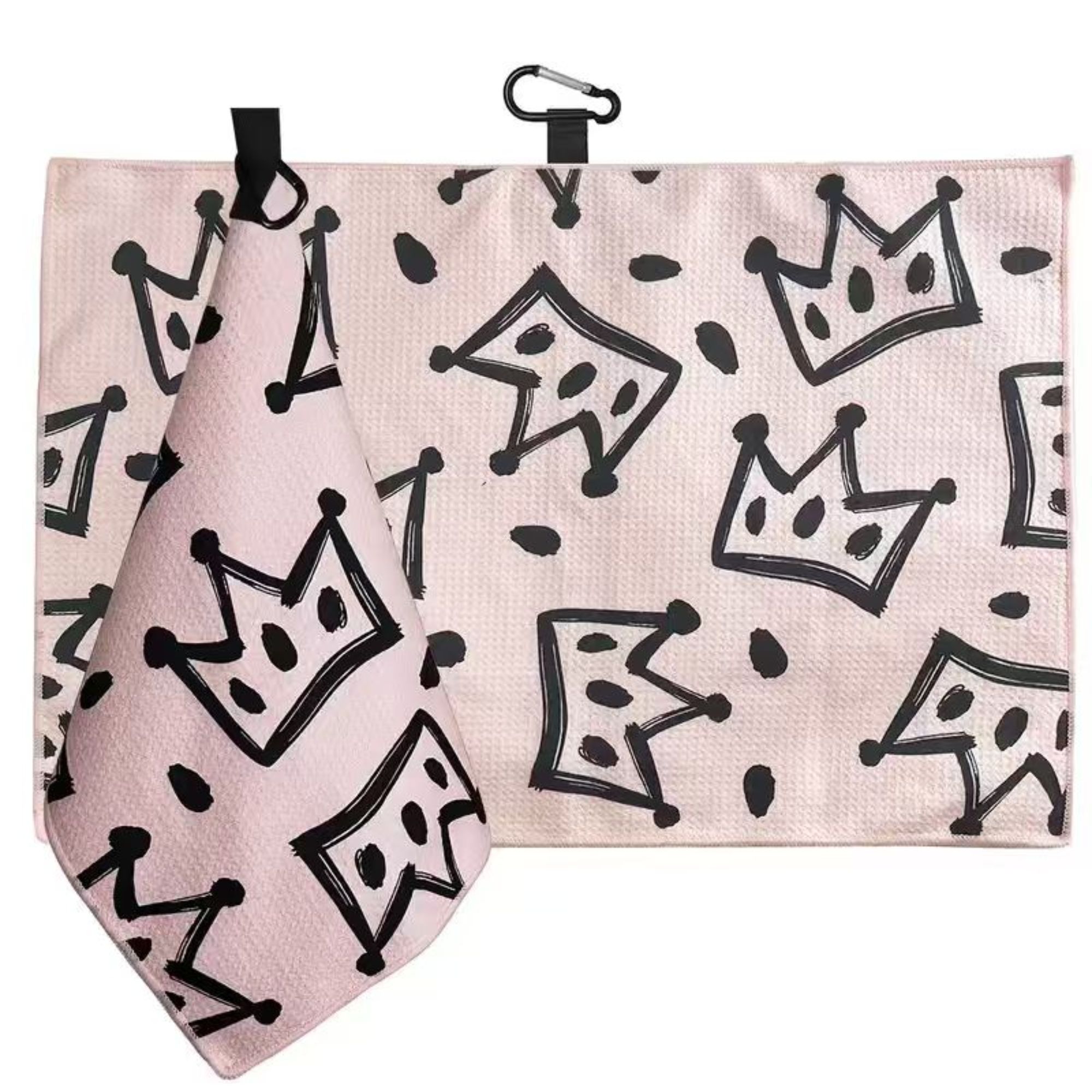 Golf Towel Waffle - King Crown Premium Microfiber Golf Towel