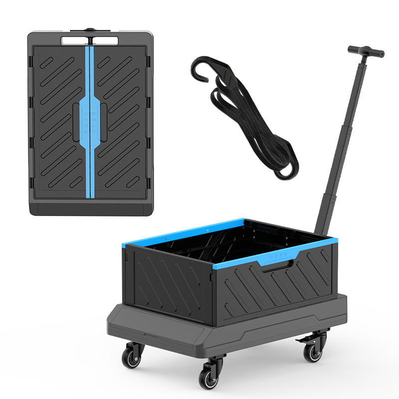 Pull Cart Fold - Household Supermarket Shopping Camping Portable Cargo