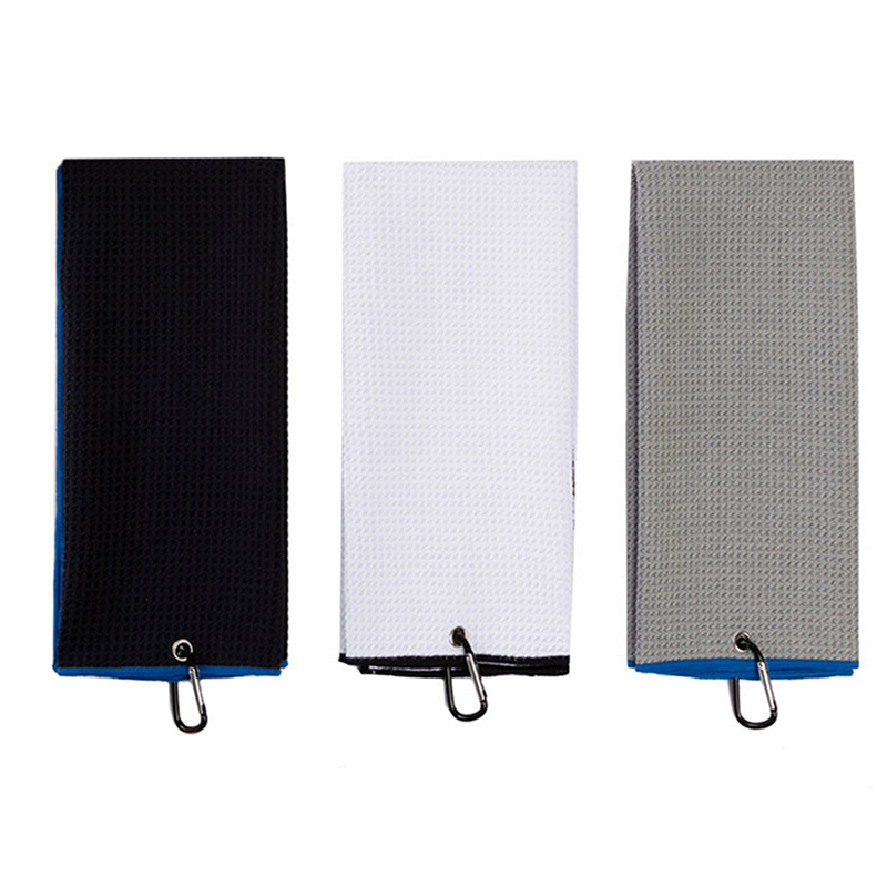 Golf Towel Waffle - 30x50cm Golf Towel With Hook 4Color