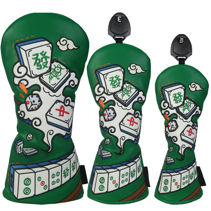 Golf Equipment Storage - Golf Club Cover, Mahjong Style, Driver,