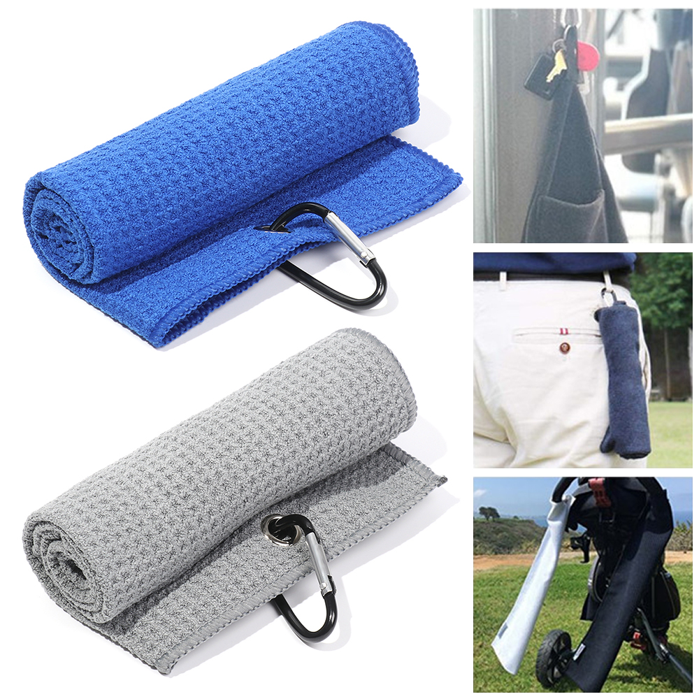 Black Microfiber Cotton Golf T - Golf Towel Waffle avaliação e preço