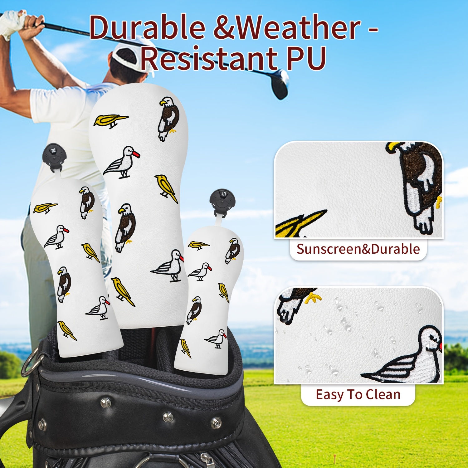 1pc/4pcs Driver/Fairway/Hybrid - Golf Equipment Storage avaliação e preço