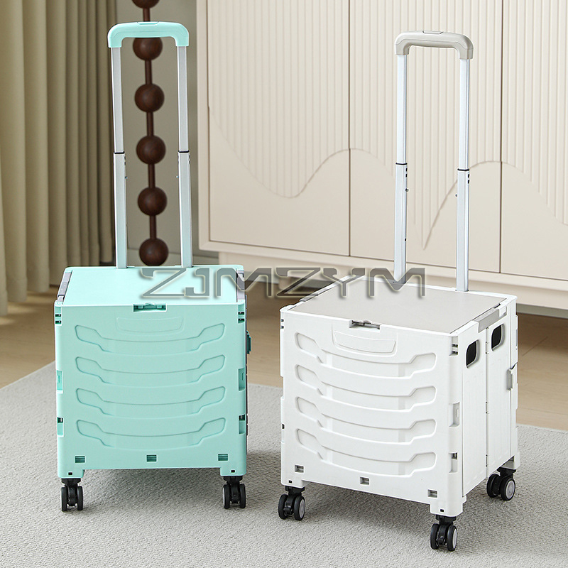 5S Quick Folding Shopping Trol - Pull Cart Fold avaliação e preço