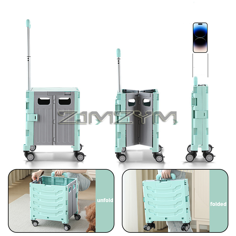 5S Quick Folding Shopping Trol - Pull Cart Fold avaliação e preço
