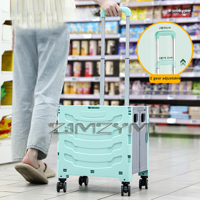 5S Quick Folding Shopping Trol - Pull Cart Fold avaliação e preço