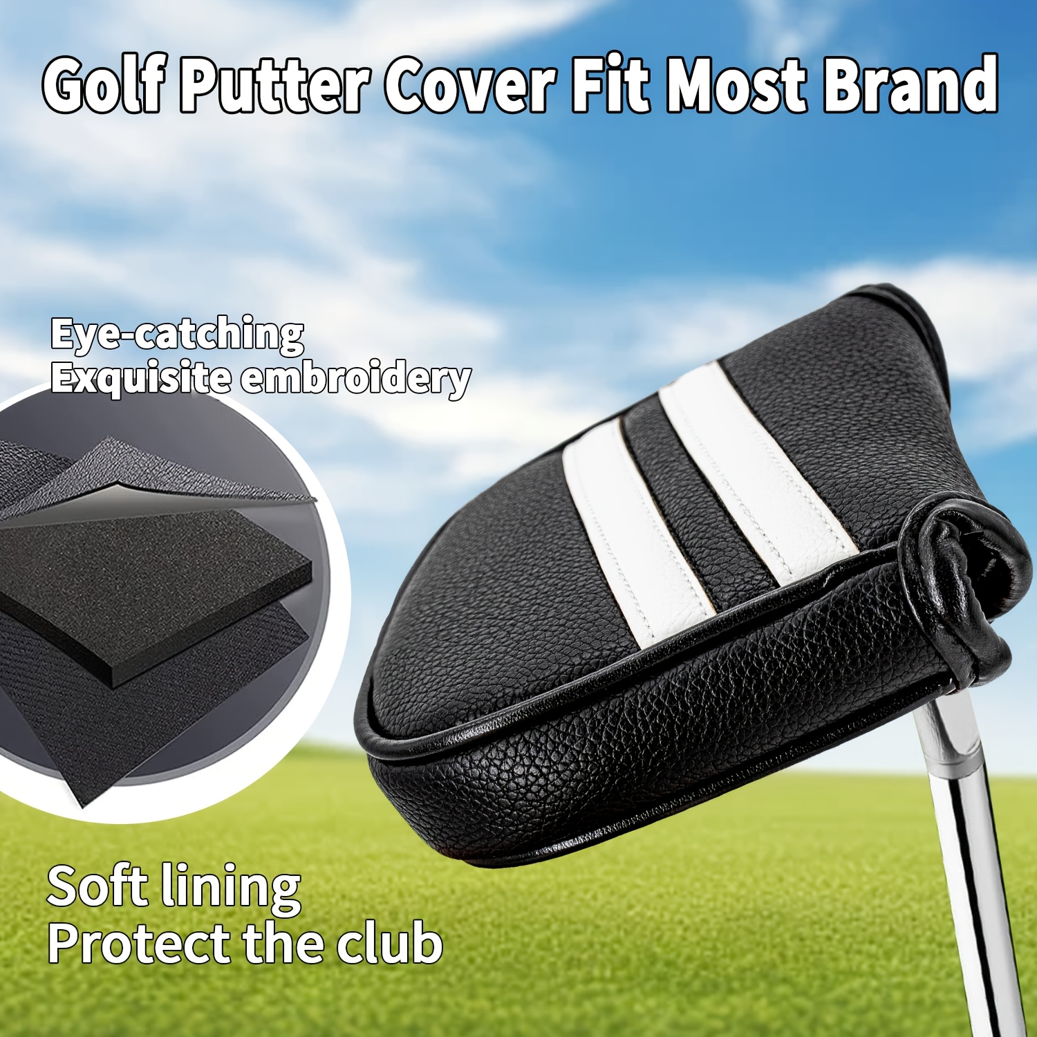 1pc Double Bar Stripes Style G - Golf Equipment Storage avaliação e preço
