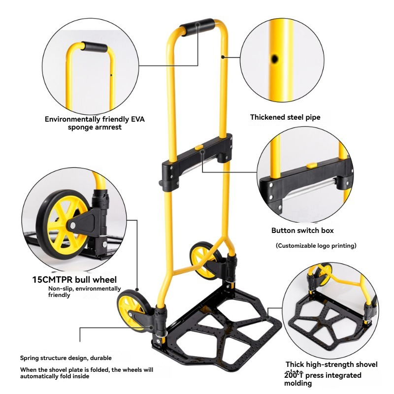 Folding Hand Truck Portable,Li - Pull Cart Fold avaliação e preço