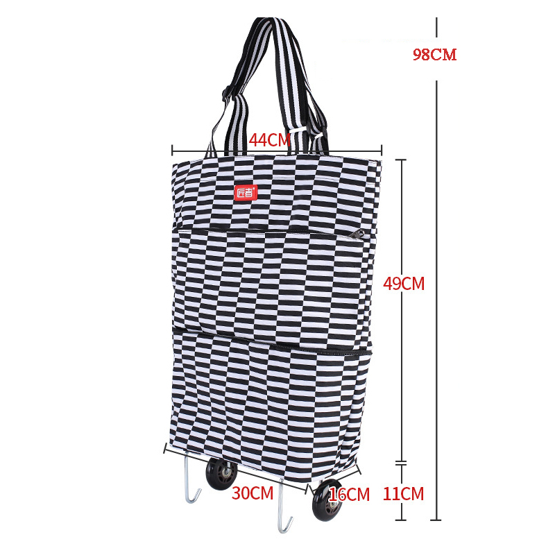 Portable Folding Shopping Cart - Pull Cart Fold avaliação e preço