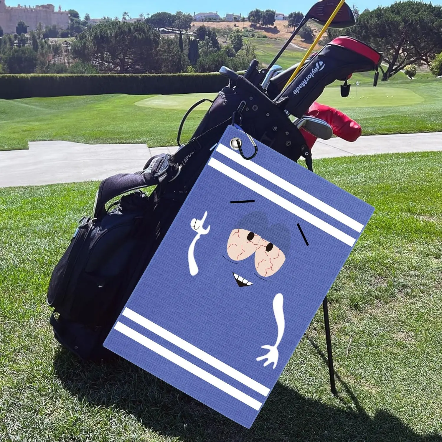 Funny Microfiber Premium Golf  - Golf Towel Waffle avaliação e preço