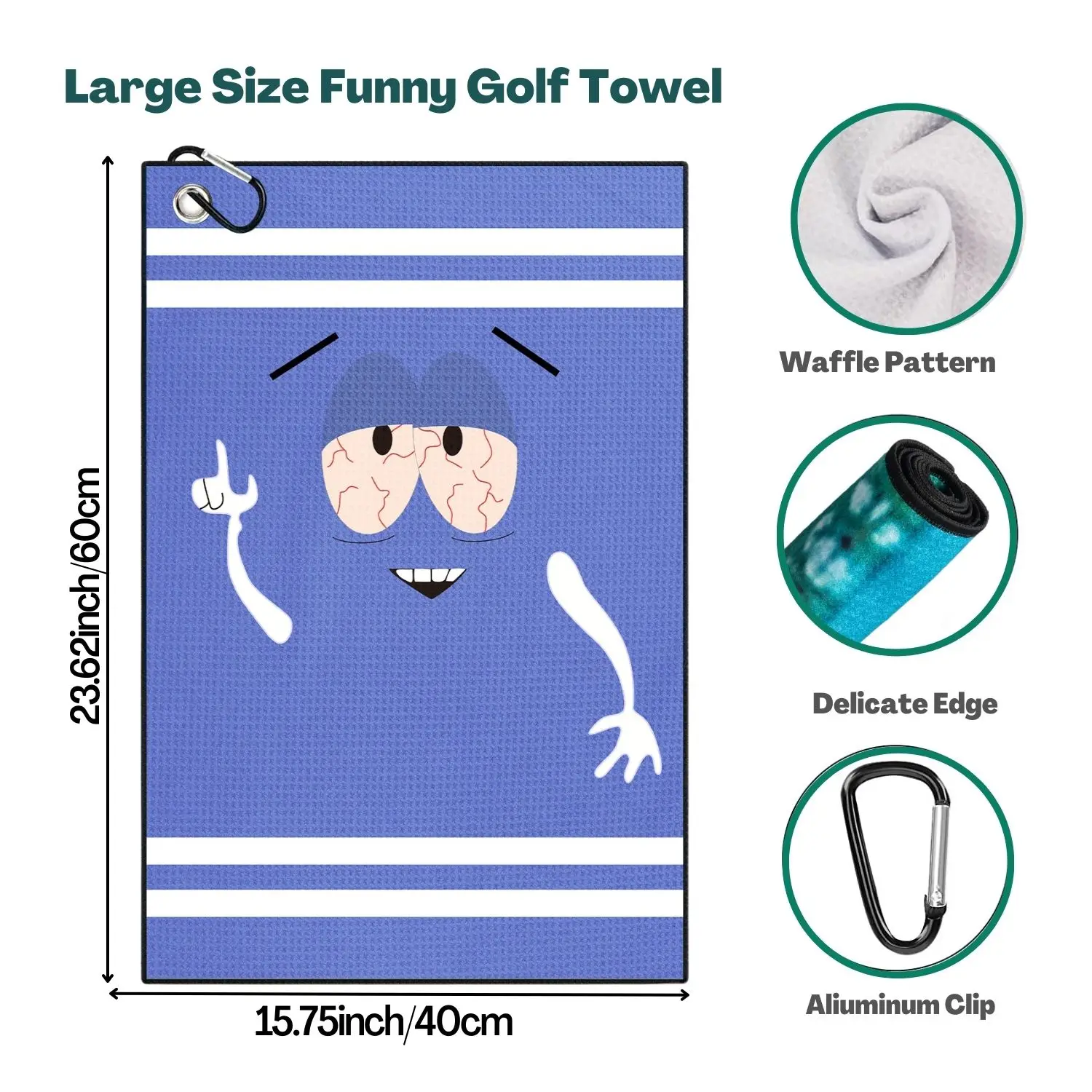 Funny Microfiber Premium Golf  - Golf Towel Waffle avaliação e preço