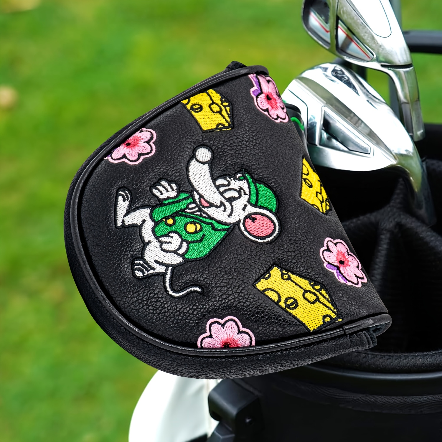 1pc Mouse Cheese Design Golf C - Golf Equipment Storage avaliação e preço