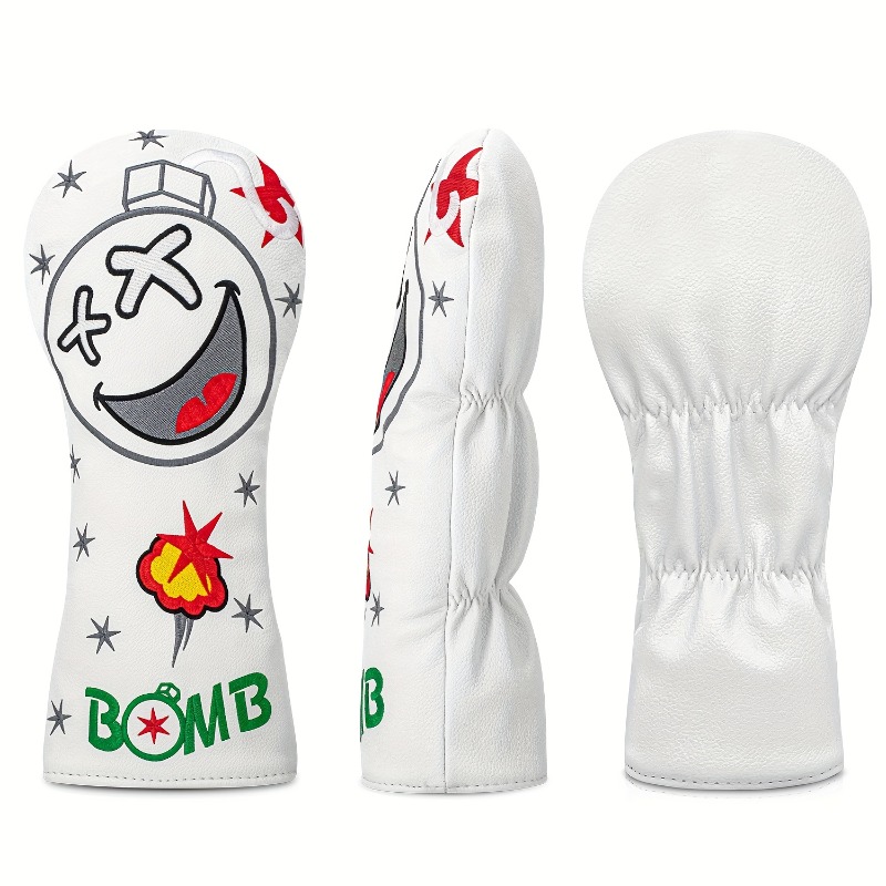 Golf Club Head Cover - White,  - Golf Equipment Storage avaliação e preço