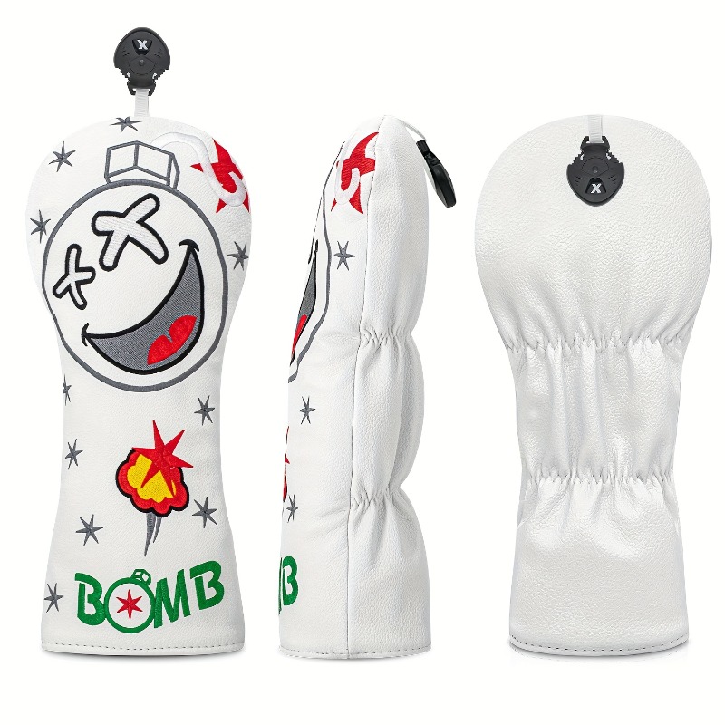 Golf Club Head Cover - White,  - Golf Equipment Storage avaliação e preço