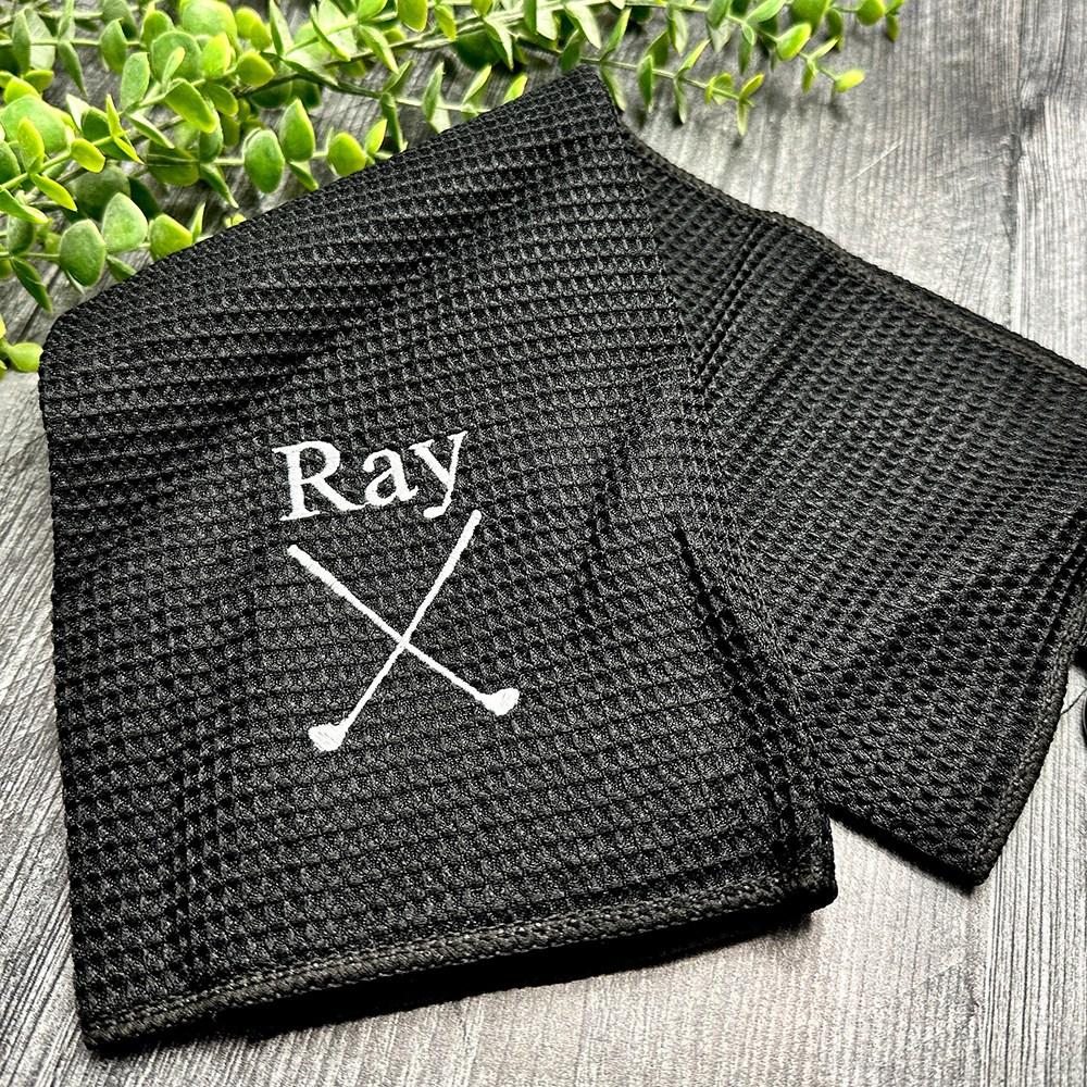 Personalized Embroidered Golf  - Golf Towel Waffle avaliação e preço