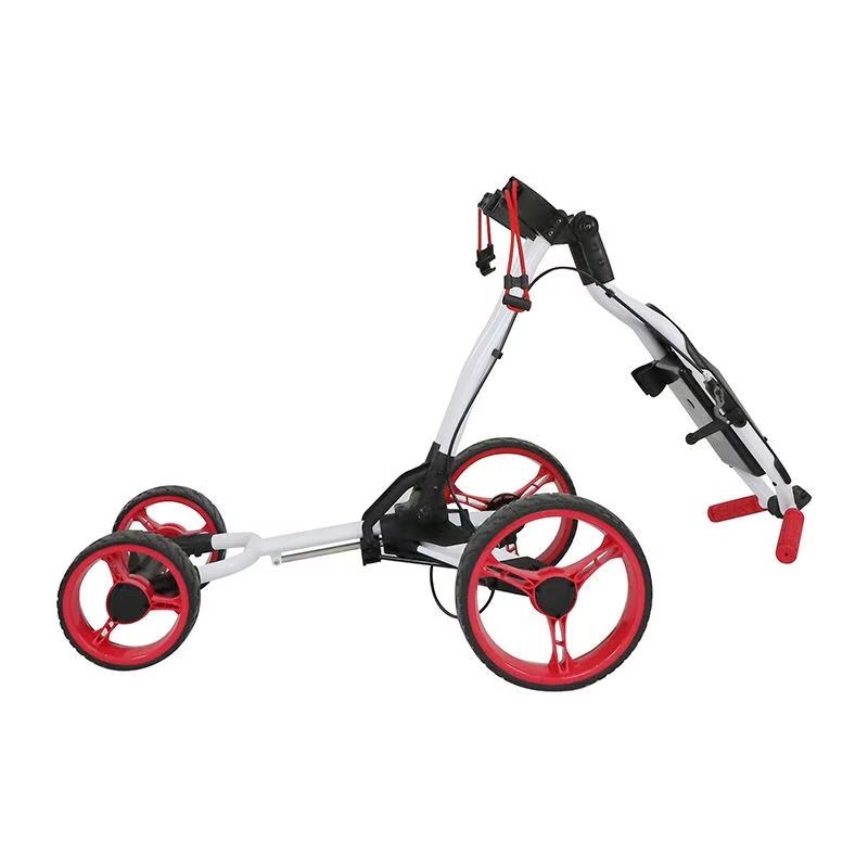 Golf Push Cart 4 Wheel Sturdy  - Pull Cart Fold avaliação e preço