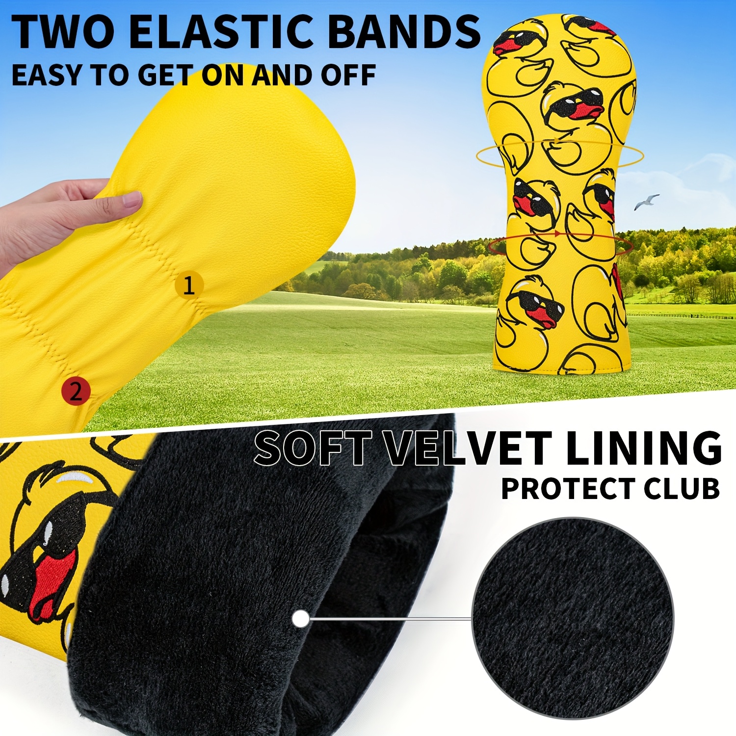 Adorable Yellow Duck-Themed Go - Golf Equipment Storage avaliação e preço