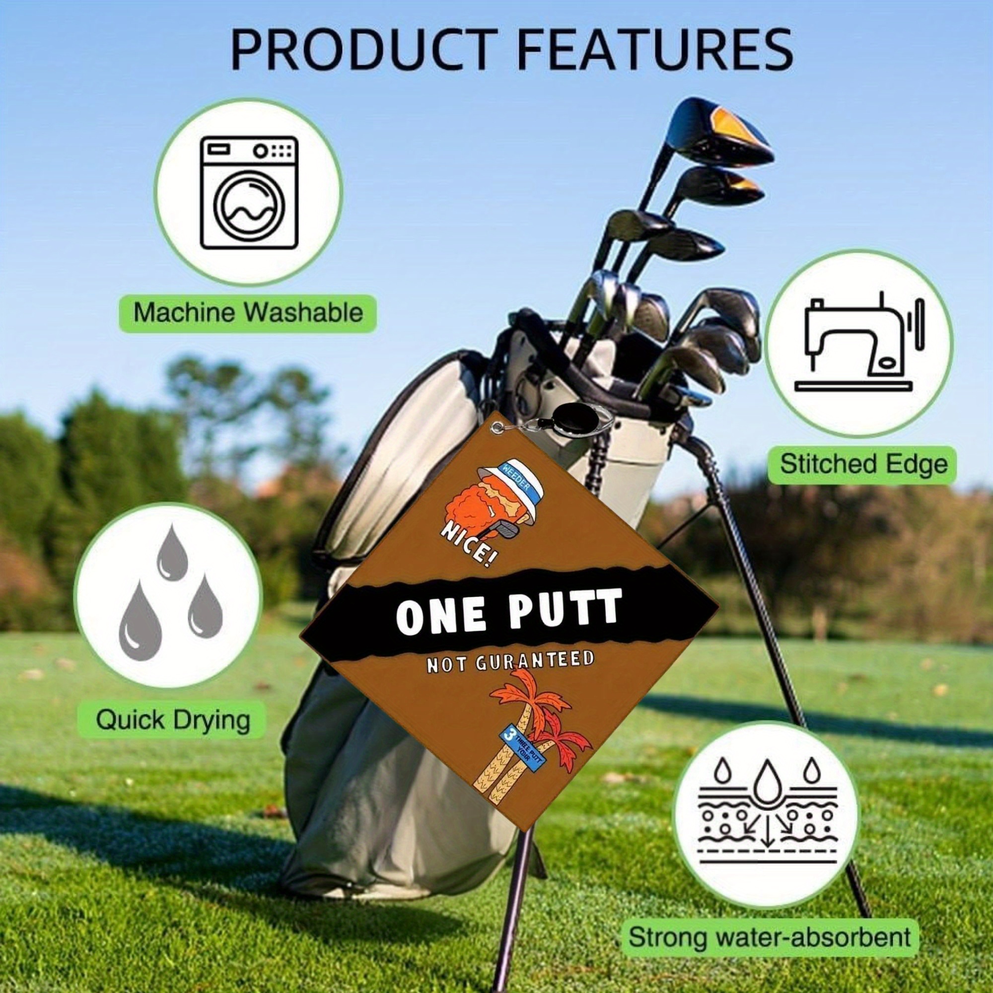 New Style Premium Golf Towel 2 - Golf Towel Waffle avaliação e preço