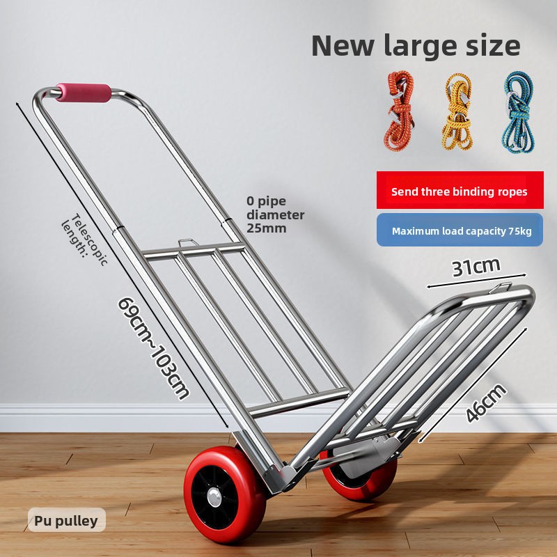 Hand-pulled Cart Folding Porta - Pull Cart Fold avaliação e preço