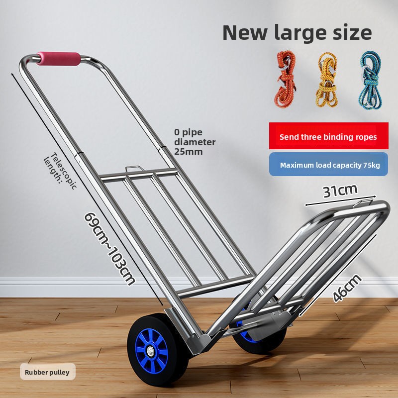 Hand-pulled Cart Folding Porta - Pull Cart Fold avaliação e preço