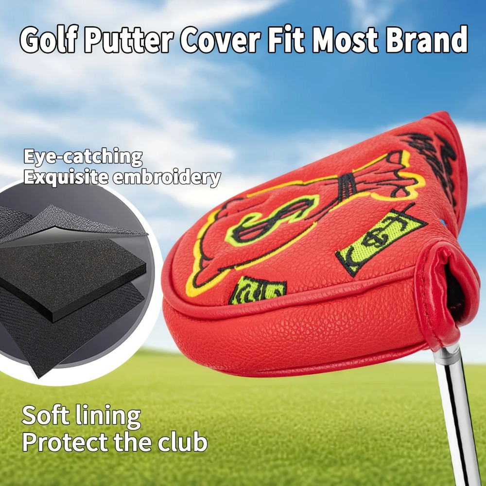 Golf Putter Cover | Half Round - Golf Equipment Storage avaliação e preço