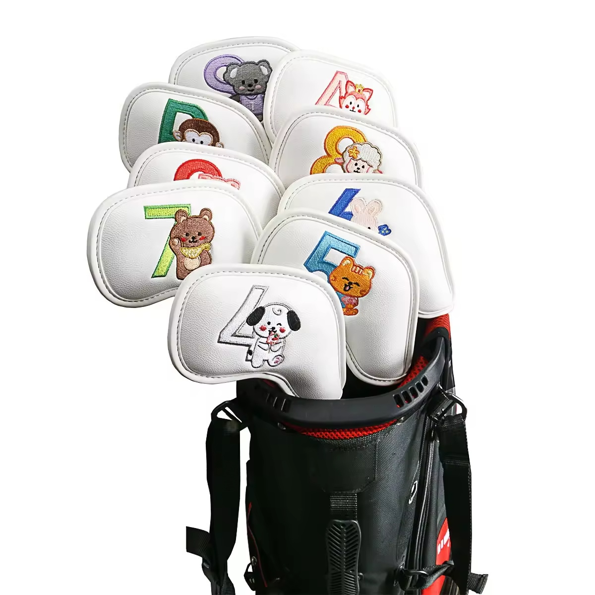 9Pcs Cute Cartoon Animal Golf  - Golf Equipment Storage avaliação e preço