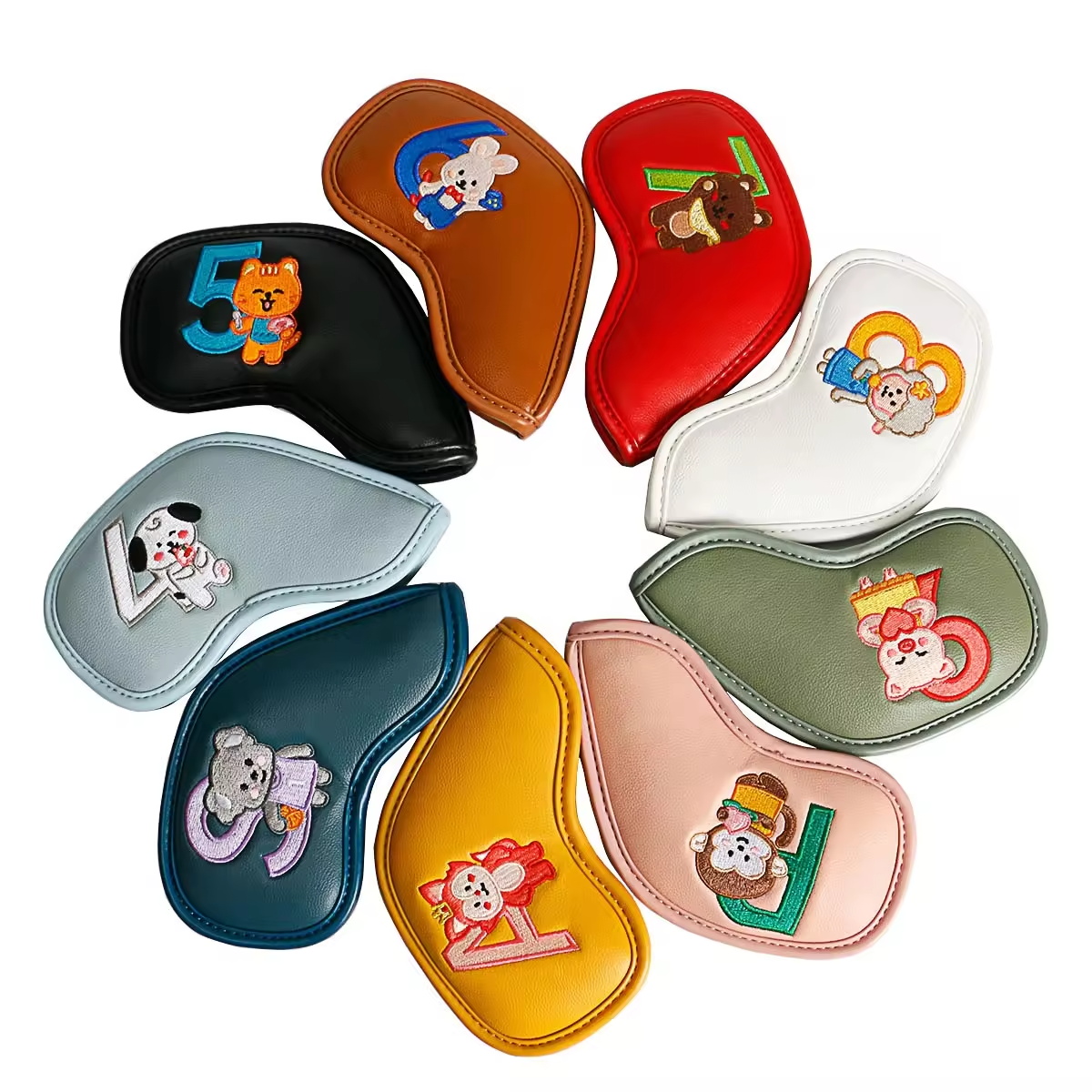 9Pcs Cute Cartoon Animal Golf  - Golf Equipment Storage avaliação e preço