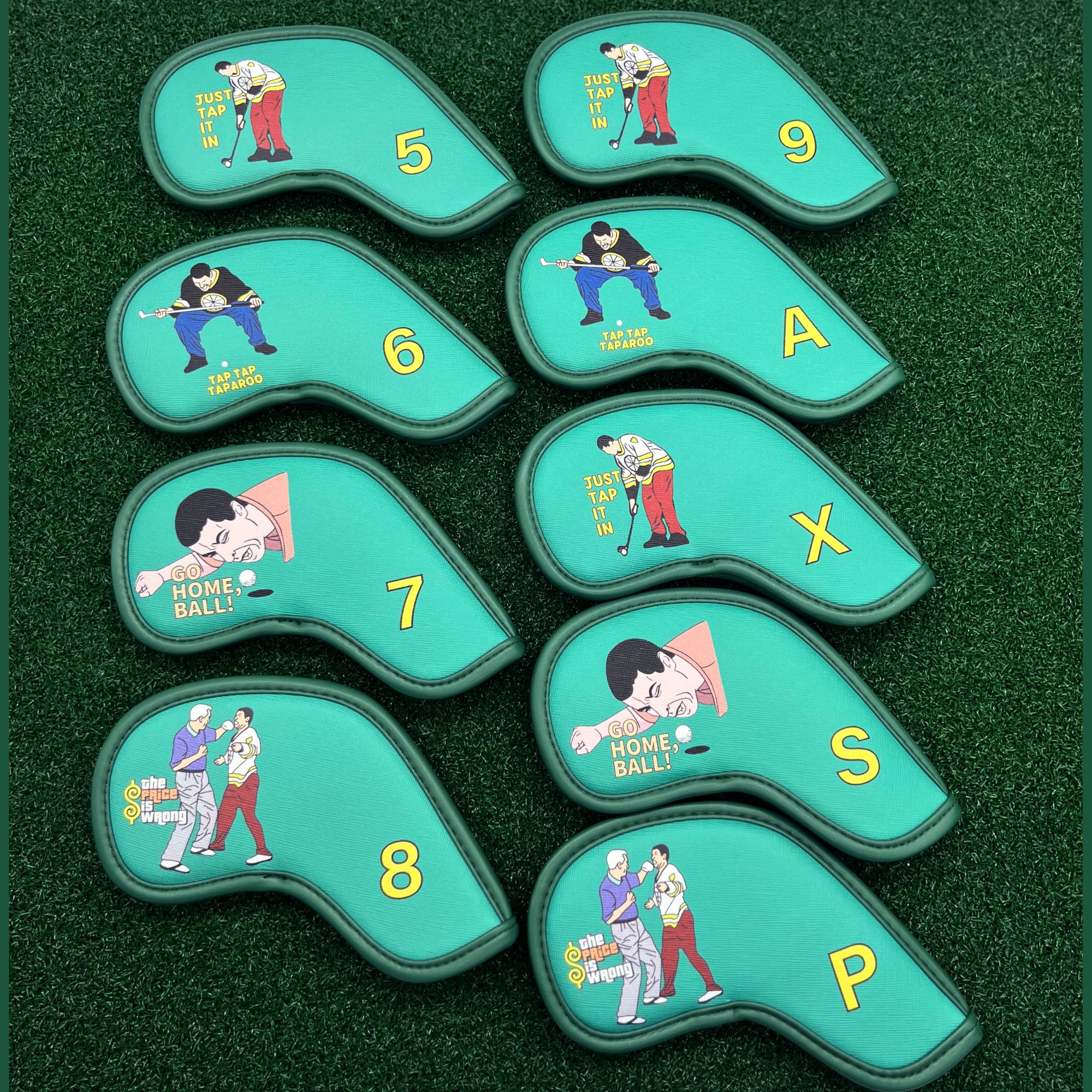 9 pcs Golf Iron Covers with Fu - Golf Equipment Storage avaliação e preço