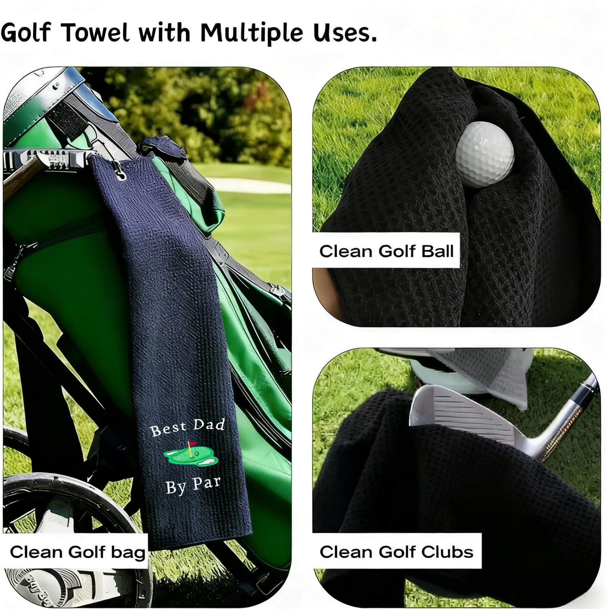 Best Dad Microfiber Premium Go - Golf Towel Waffle avaliação e preço