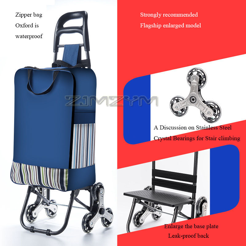 35L Large Capacity Hand-Pulled - Pull Cart Fold avaliação e preço