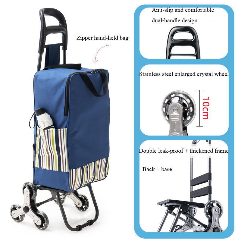 35L Large Capacity Hand-Pulled - Pull Cart Fold avaliação e preço